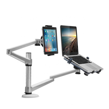 Großhandel Aluminiumlegierung Laptop und Tablette Dual Arm Stand Holder